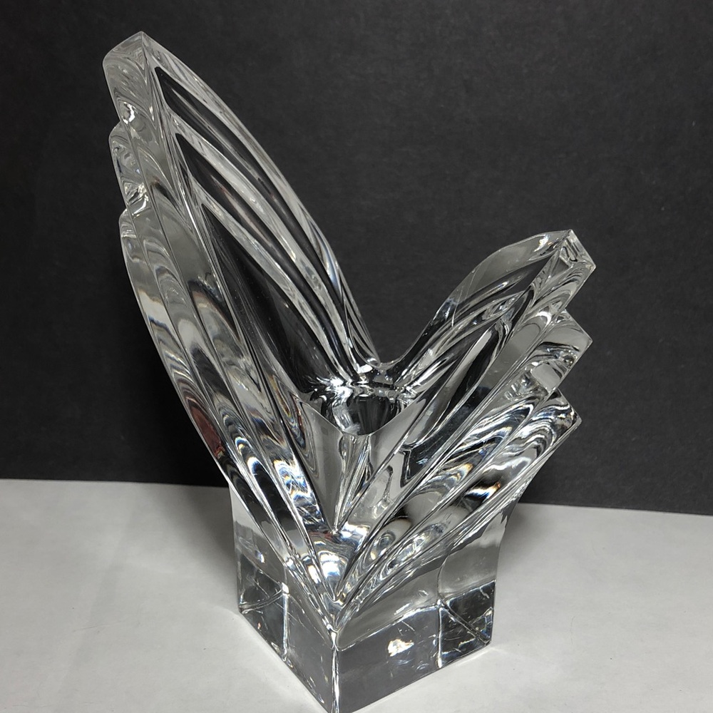 Mikasa Crystal candle Holder art deco